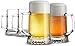 Bormioli Rocco 4-Pack Solid Heavy Large Beer Glasses with Handle - 17.1/4 Ounce Glass Steins, Traditional Beer Mug glasses Set, Perfect Coffee - Tea Glass, Everyday Drinking Glasses, Cocktail Glasses