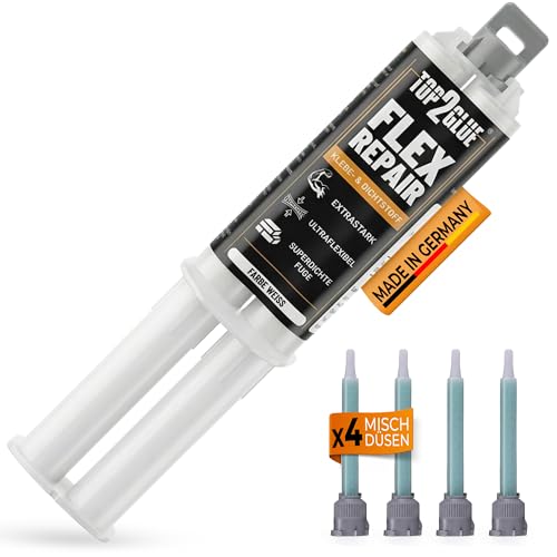 MS Polymer Montagekleber 35g / 4 Mischdüsen 2 Komponenten Kleber extra stark Metallkleber Kunststoffkleber & Karosseriekleber 2k Kleben statt Bohren vibrationsfest (weiß)