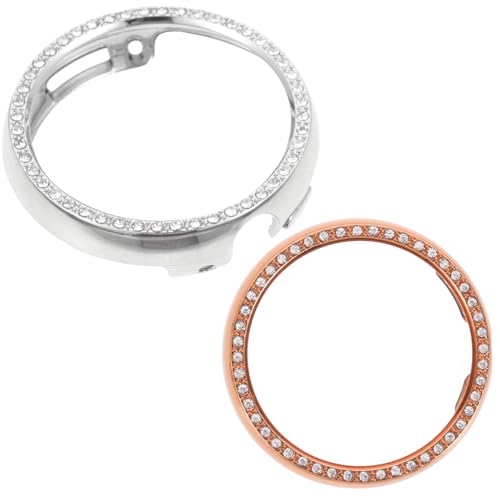 CHILDWEET 2pcs Case Watches Anti-scratch Protector Watch Screen Replaceable Watch Cover Wrist Watch Covers Watch Accessories Reusable Watch Protector Decked Power Supply Detachable