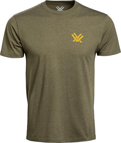 Vortex Men's Alpine Continental Short Sleeve T-Shirts (US, Alpha, XX-Large, Regular, Regular, Military Heather) - image 4