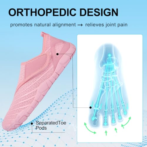 Image of Voyabarefoot Shoes for Women Men 2026 Upgrade Wide Toe Box Barefoot Hiking Sandals,Non-Slip Adjustable Water Shoes for Beach Walking Travel, Comfortable Slip On Walking Shoes