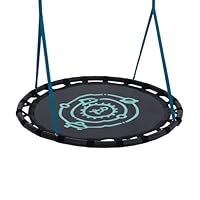 Tp Toys, Duo Nest Swing Seat, 120cm Diameter, Black, Swing Seat Suitable for 2 Children, Weather-Resistant with Padded Edge Protection, ideal for Gardens and Playgrounds, for Ages 3 years +