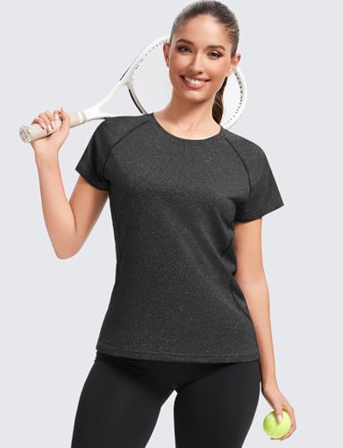 Star Vibe 4 Pack Women's Quick-Dry Short Sleeve T-Shirts Active Athletic Workout Tops Yoga Running Gym Performance Shirt3