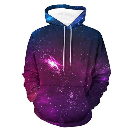 Pull Galaxie sweat ample à capuche contre le froid vêtement unisexe confortable taille S