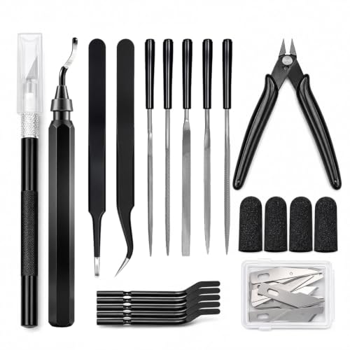 3D Printer Tool Kit Essential 3D Printer Tools for Removing, Smoothing, Finishing, Cleaning, Deburring, Craving, Measuri