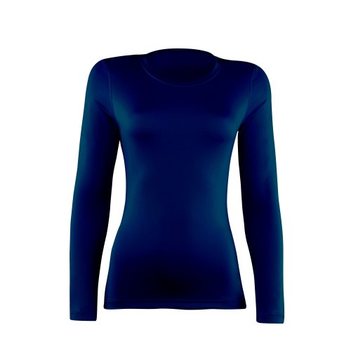 Image of Rhino Women's Navy Long Sleeve Sports Baselayer Top - Size 16