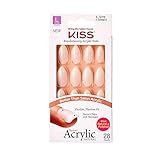 Kiss Salon Acrylic Nautral 28 Nails Long Length KSAN03 Forbidden