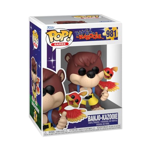 Funko Pop! Games: BK - Banjo & Kazooie - Banjo Kazooie - Figura de Vinilo Coleccionable - Idea de Regalo- Mercancia Oficial - Juguetes para Niños y Adultos - Video Games Fans