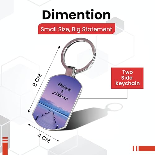 Image of Premium Printed Metal Keychain for Men & Women | High-Definition Artwork Print | Durable Key Ring for Car, Bike, Home & Office Keys | Stylish Decorative Key Holder Gift