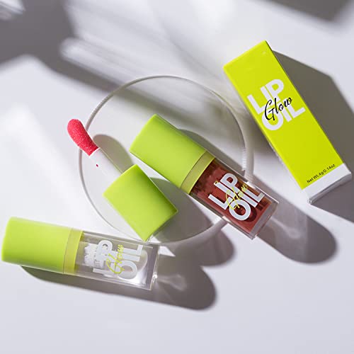 Maepeor 8 Color Plumping Lip Oil Glow, Hydrating Fat Oil Lip Drip Lip Gloss, Transparent & Moisturizing & Shiny And Vegan Tinted Lip Oil.(01) #TOP6