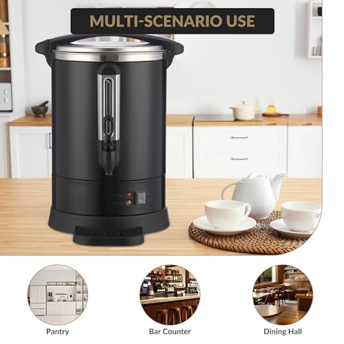 Cafetera de filtro con capacidad de 18 L y calentador rápido miniatura 7