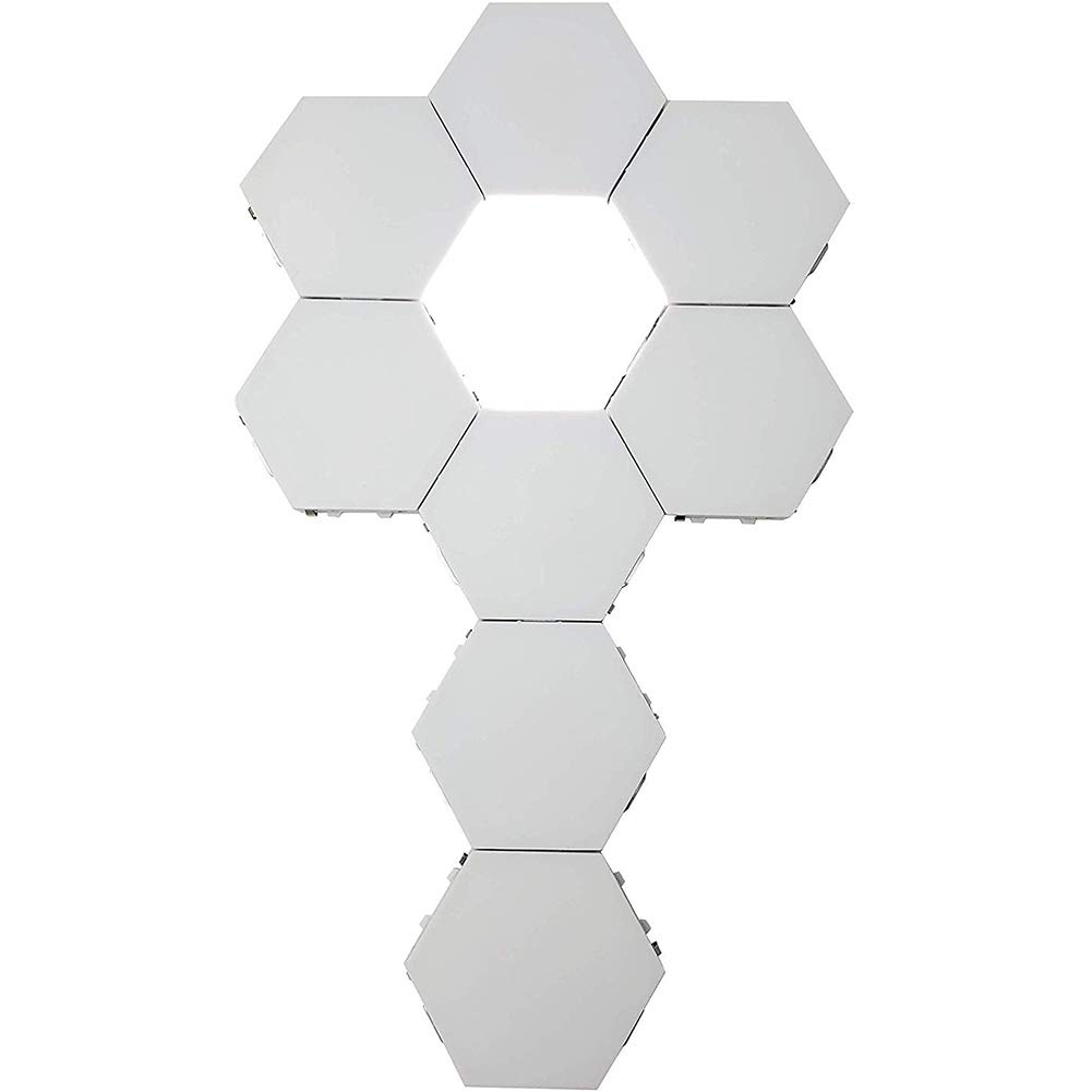 Lumières murales hexagonales comme veilleuse de nuit créative pour chambre et salon