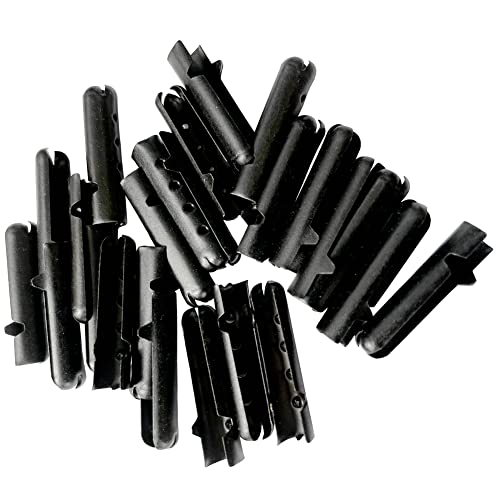 Image of Goodlace Metal Aglets for Shoelaces Repair Shoe Lace Tips, Black, 12PCS | 12 /24 /36 /48 PCS per Pack, Replacement Ends for Paracord Hoodies Drawstrings Sneakers, DIY Repairing, Made of Copper