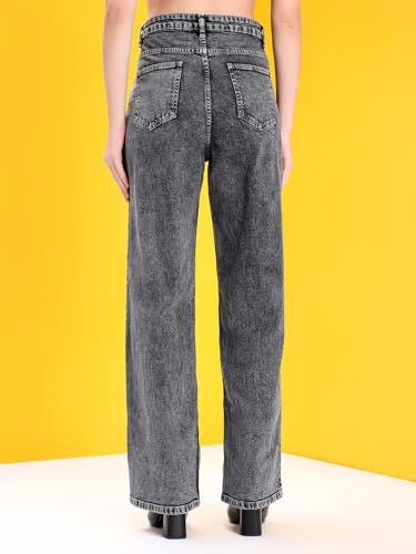 Image of KOTTY Women High Rise Straight Jeans