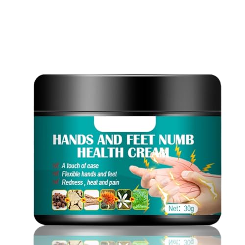 Hands Feet Numbness Cream, Mild Materials Relieve Numbness Health Cream with Angelica, Safflower for Leg Foot Arm 30g