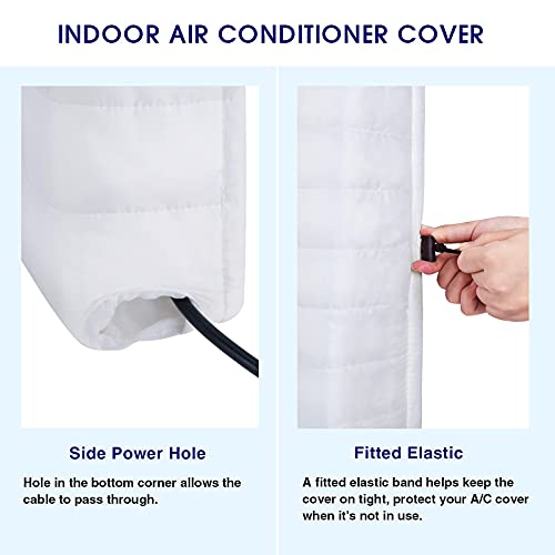 KylinLucky Indoor Air Conditioner Cover AC Cover for Inside Window Unit 17 x 13 x 3 inches(L x H x D),White - Thumbnail 4