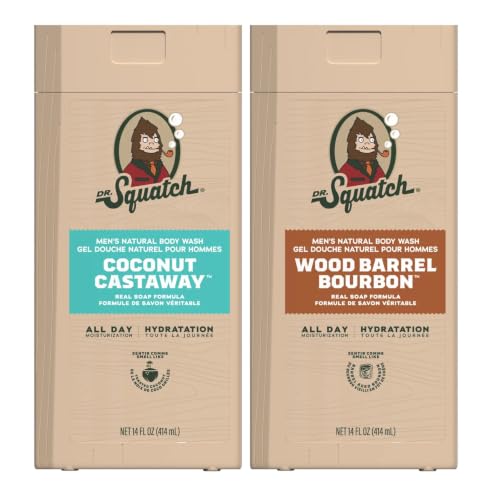 Dr. Squatch Natural Men's Body Wash Shower Gel - Cleansing