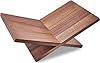 Honygebia Leggio in Legno Massello - Supporto in Legno di Sapele con Struttura a Croce, Leggio Aperto per Esposizione e Lettura, Adatto per Arte, Bibbia, Libri di Cucina, Cavalletti, Riviste, Testo