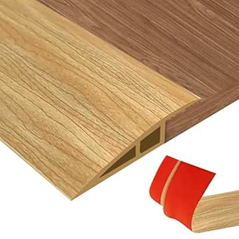 Flintronic Overgangsprofiel zelfklevend, 1,2 m pvc-vloerlijst, overgangsstrip vloer, overgangsrail zonder boren, afdekstrip voor tegels, hout, laminaat (grijs, 1,2 m x 3,5 cm