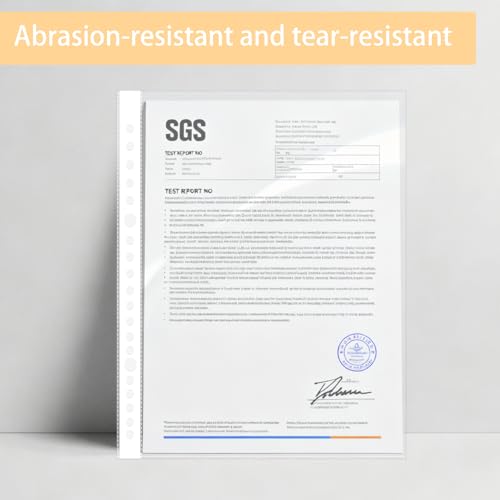 100 StückA5 Prospekthüllen A5 Glasklar, DIN A5 Hefter Klarsichthüllen, Klarsichtfolie Folienhüllen Vertical Extra Stark, Kunststoff Hefthüllen für Papier Akten Präsentationen Dokumentenhüllen