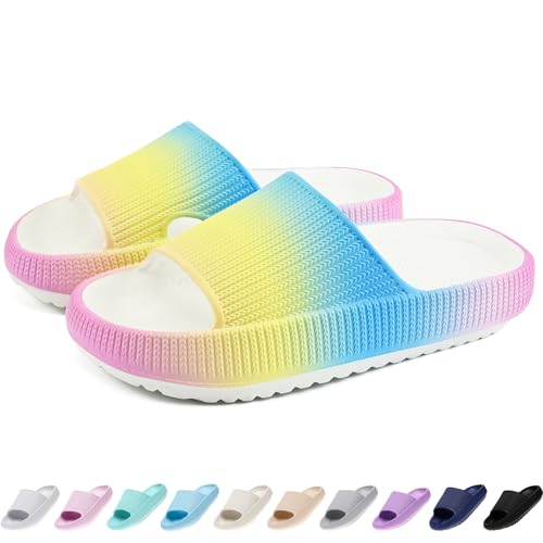 rosyclo Cloud Slides for Kids – Non-Slip Toddler Pillow Slippers for Indoor & Outdoor