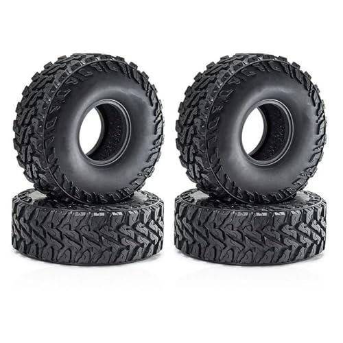 Pneus caoutchouc 1.9 pouces pour voiture RC 1:10 SCX10 TRX4 Redcat - 4 pièces