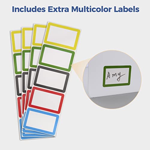 22 Pack Classroom Privacy Shields For Student Desks - Easy To Clean Plastic Sneeze Guard Folder Desk Divider Study Carrel - Classroom Materials For School Teachers - Includes Extra Labels #TOP4