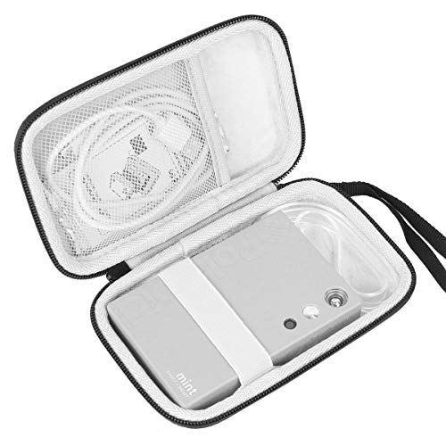 Khanka Hart Tasche Für Polaroid Mint Sofortdruck-Digitalkamera / Taschendrucker und Fotopapier Schutzhülle Case.(Schwarz)