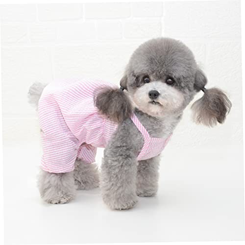 Pantalones disfraz para perros talla M color rosa miniatura 4
