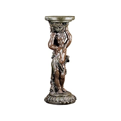 Design Toscano Sous la Vigne Faux, Sockel aus Bronze Cover
