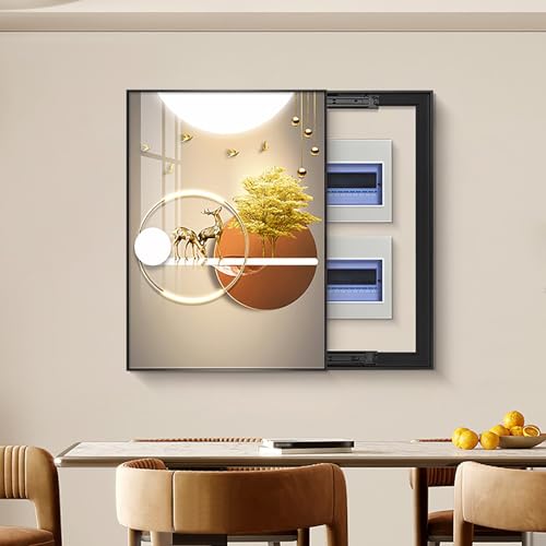 Cuadro para Tapar Cuadro Electrico, Tapa Cuadro Electrico Decorativo, Tapa Contador de Luz para el Hogar, Sala de Estar y Oficinas(45x55cm/18x22in)