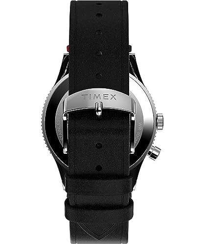 Image of Timex Waterbury 39mm Men's Analog Watch | Durable Stainless Steel Case | Day and Date Window | Durable Design | 100M Water Resistance