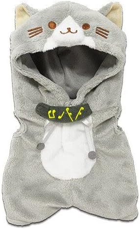 Naito Design Laboratories Plush Costume for Stuffed Animals, Gray