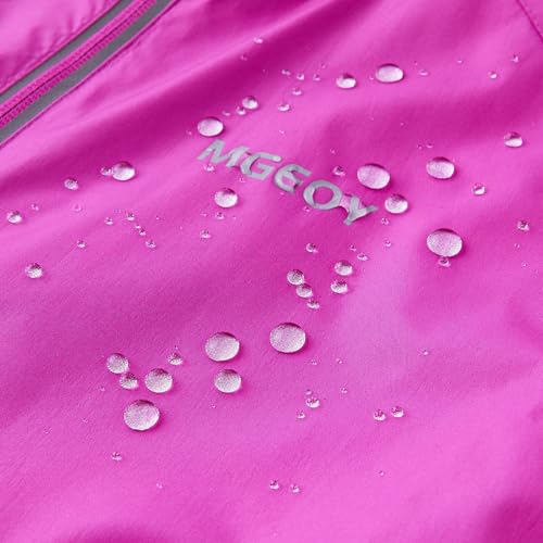 Image of MGEOY Kids Rain Jackets Waterproof with Hood Lightweight Rain Coats for Girls Boys
