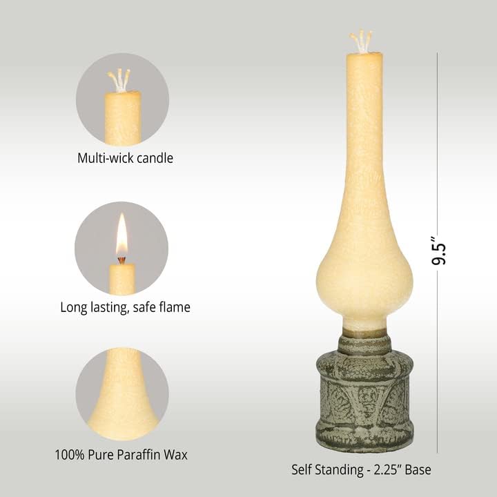 Miniatura 3 de Shalhevet Light Lámpara Havdalah Vela (Beige Verde)