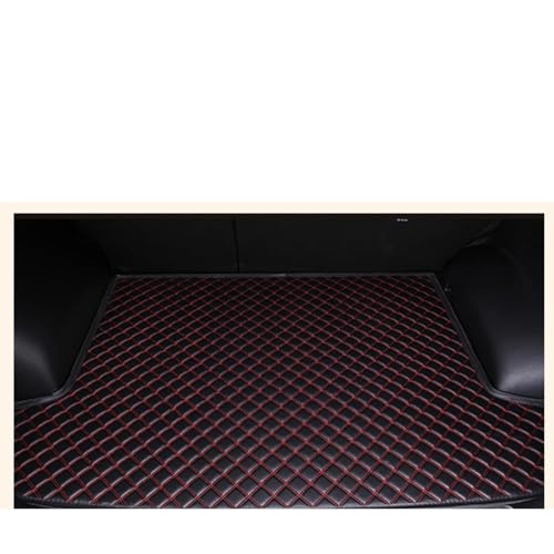 Tapis de coffre en cuir pour BMW X1 E84 : protection étanche haut de gamme noir et rouge