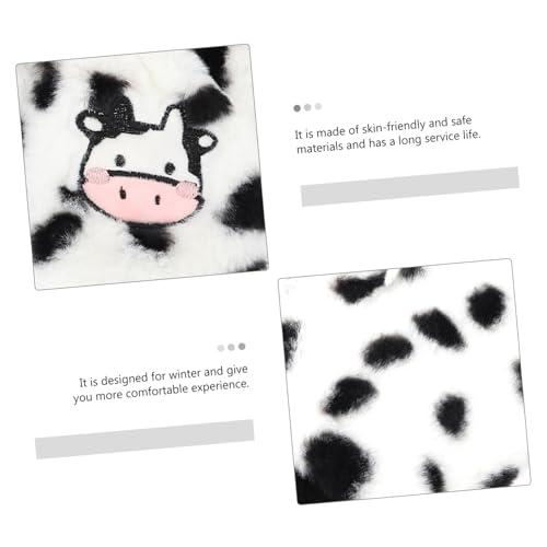 BESPORTBLE 1pair Plush Hanging Neck Gloves for Women Fuzzy Warm Mitten for Cold Weather Adorable Plush Gloves Cozy Feel for Outdoor Use 5