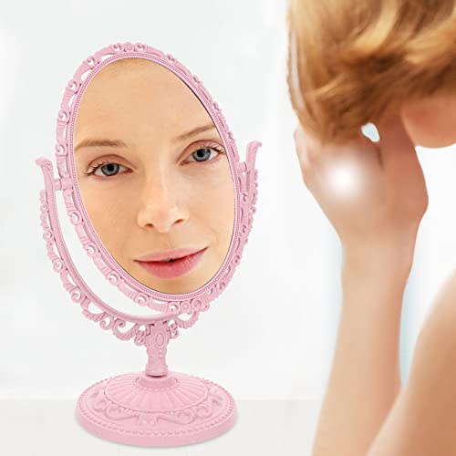 Espejo de Maquillaje Vintage con Base 360º Rosa miniatura 7