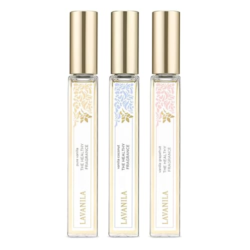 Lavanila Roller Perfume Set of 3 (10ml Each), Includes Pure Vanil...