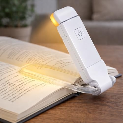 Luz de Leitura Para Livro Luminária de Livros - LED Quente Neutra...