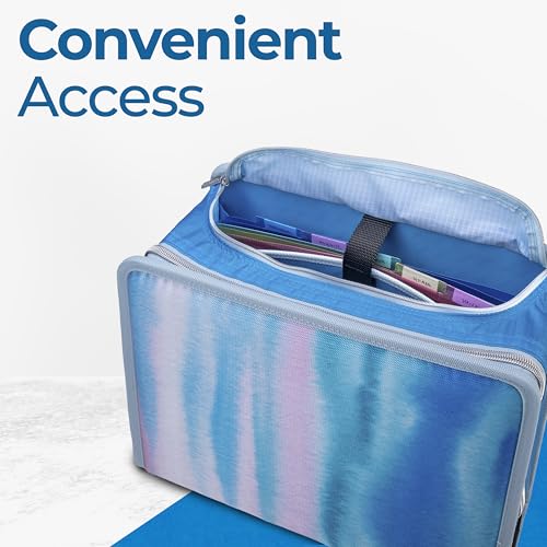Classeur zippé 3 pouces grand format avec intercalaires Case-it D-146