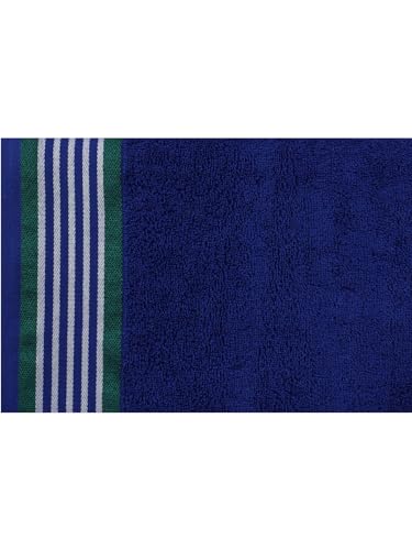 Image of Casa Copenhagen, Germany Design- He & She Super Soft Collection 2 Pieces 100% Cotton Large Bath Towel (Size : 70 x 140 cm) - Abudant Green & Solitaire Blue