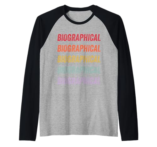 Biográfico Camiseta Manga Raglan