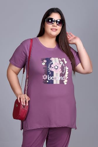 Image of In Love Women's Plus Size Longline T-Shirt with Side Pocket, 3 /4 Sleeve, Crew Neck