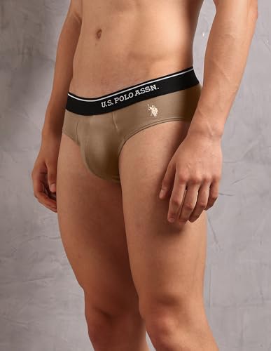 Image of U.S. Polo ASSN. Men's OEB18 Cotton Stretch Breathable Underwear Briefs - Pack of 2