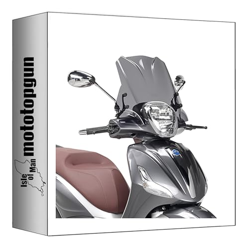 Givi bulle fumée 5606s réduit la fatigue du vent sur Piaggio Beverly