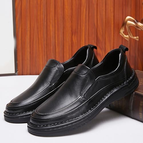 Men's Genuine Leather Oxford Shoes, Non-Slip Rubber Sole Classic for Business, Wedding, Casual & Outdoor Wear3