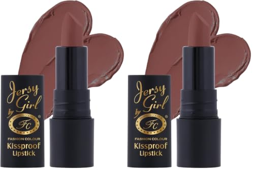 Image of JERSEY GIRL BY FASHION COLOUR Kissproof Matte Lipstick| Lightweight & Longlasting | Matte Finish | Stay up to 12hrs | Available In Fab Shades | Highly Pigmented |Intense Colour, Moisturised Lips, Color Sensational Creamy Matte |(Chestnut Brown)