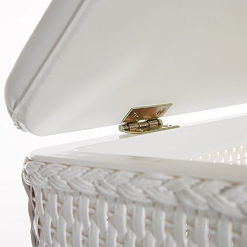 Lamont Home Carter Upright Wicker Laundry Hamper with