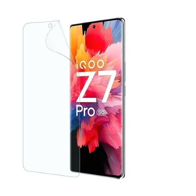 AACL Matte Screen Protector for IQOO Z7 Pro 5G Membrane Case Friendly Full Edge to Edge Screen Coverage & Installation Kit-(Pack of 1)-image-39